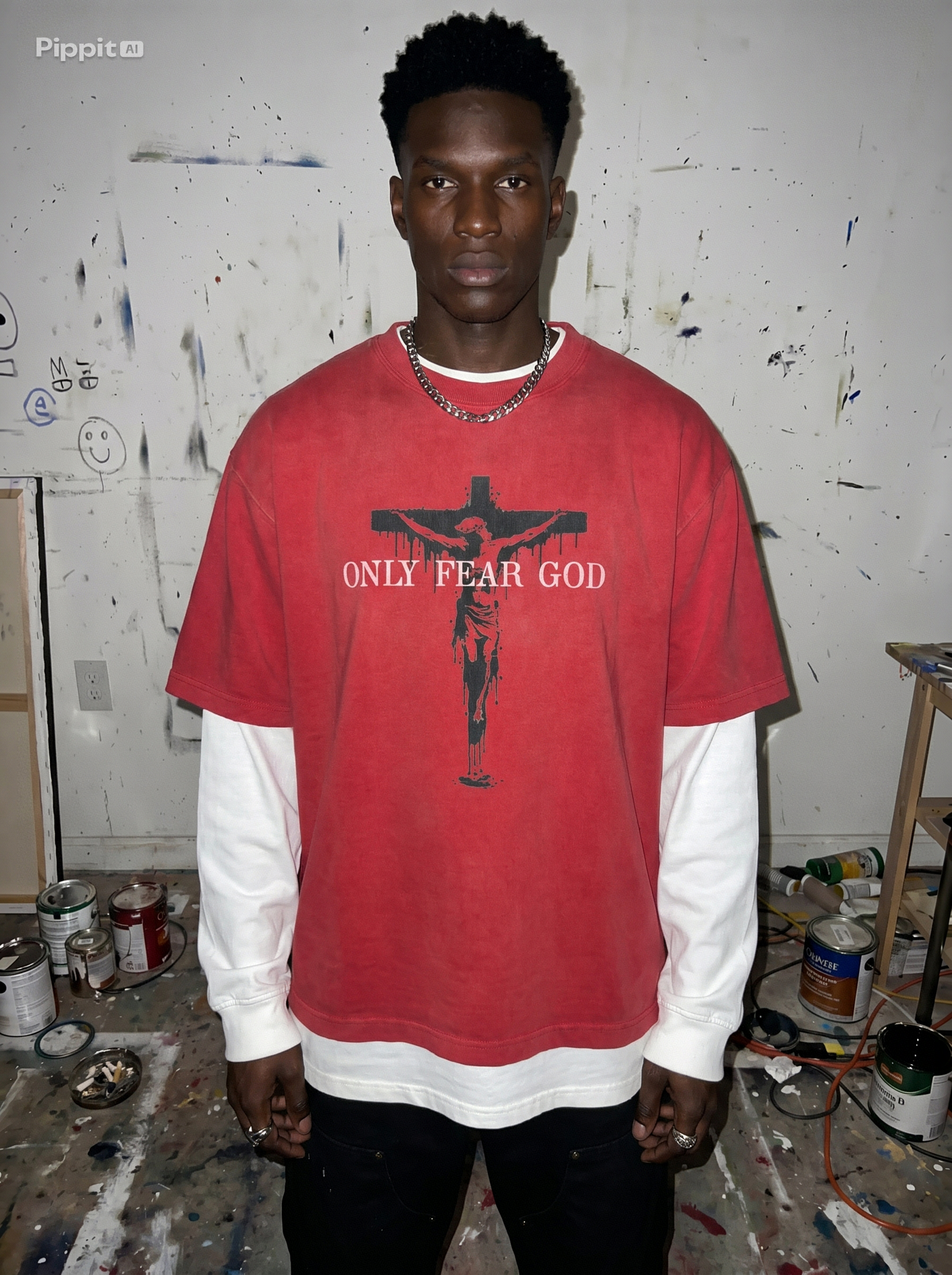 ONLY FEAR GOD OVERSIZED T-SHIRT